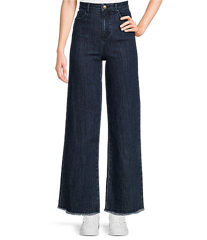 Copper Key Wide Leg Denim Pants