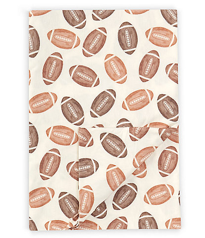 Copper Pearl Baby Boys Blitz Football Print Swaddle Knit Blanket