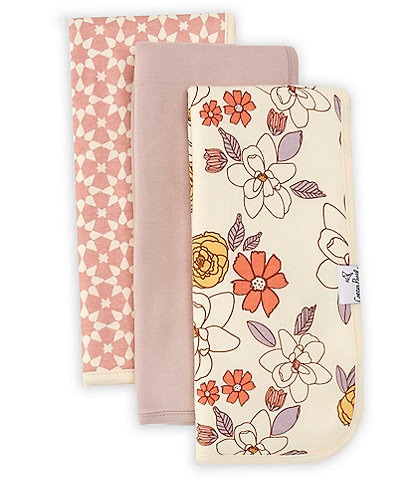 Copper Pearl Baby Girls Ferra Floral Print Oversized Burp Cloths 3-Pack