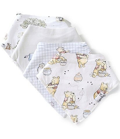Copper Pearl x Disney Baby Hundred Acre Woods 4-PIece Bib Set