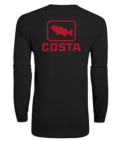 Costa Emblem Bass Long Sleeve Tubular-Knit T-Shirt