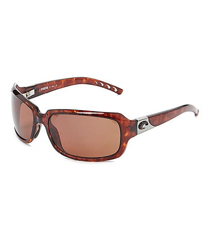 Costa Isabela UVA/UVB Protection Polarized Rectangle Sunglasses