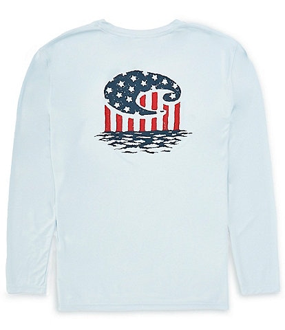 Costa Long Sleeve Tech Freedom Americana Graphic T-Shirt