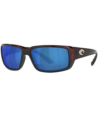 Costa Men's 6S9006 Fantail Tortoise 59mm Rectangle Polarized Sunglasses