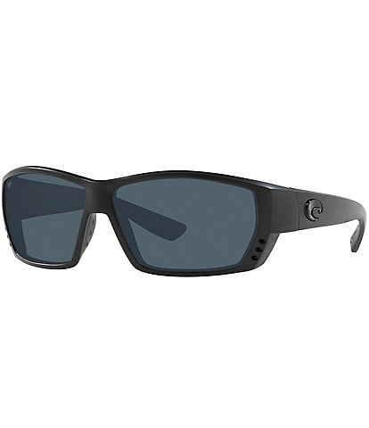 Costa Men's 6S9009 Tuna Alley 62mm Rectangle Polarized Sunglasses