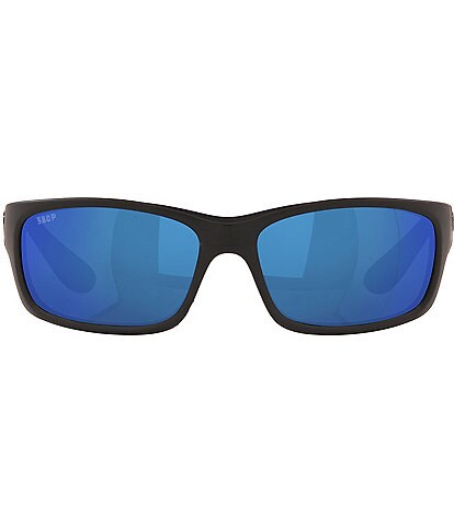 Costa Men's 6S9023 Jose Mirrored 62mm Rectangle Polarized Sunglasses