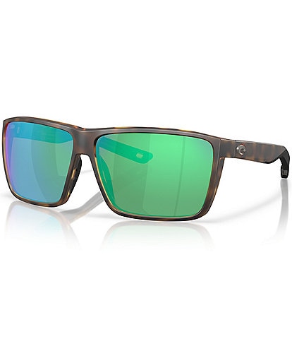 Costa Men's 6S9121 Rincon II 64mm Polarized Rectangle Sunglasses