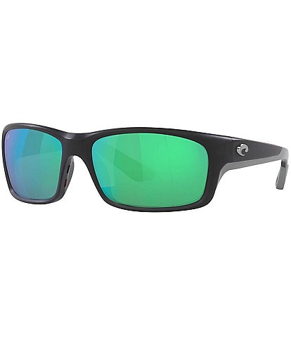 Costa Men's Mirrored 580G Polarized Rectangle Sunglasses