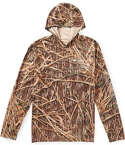 Costa Mossy Oak Shadow Grass Print Tech Hoodie