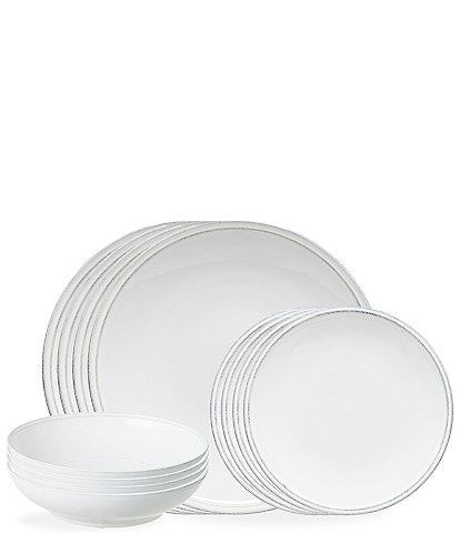 Costa Nova Friso Collection 12-Piece Place Setting with Pasta Bowl