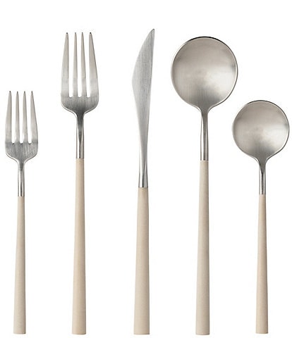 Costa Nova Mito Collection 5-Piece Place Setting Stainless Steel Flatware Set
