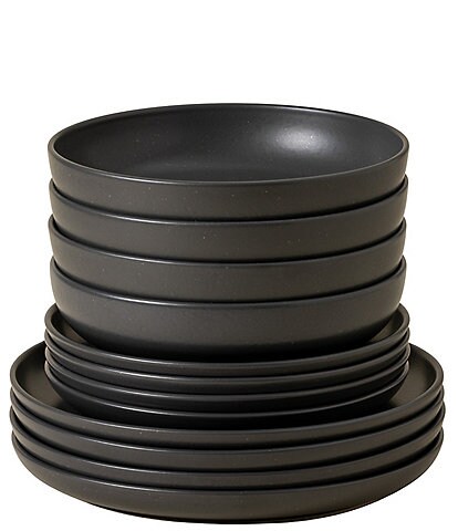 Costa Nova Pacifica Collection 12-Piece Dinnerware Set with Pasta Bowl