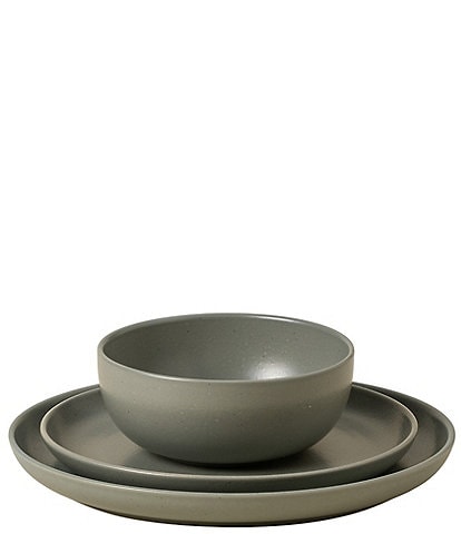 Pacifica Collection 3-Piece Place Setting with Soup/Cereal Bowl