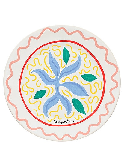 Costa Nova Summer Bliss Seaweed Dinner Plates, Set Of 4