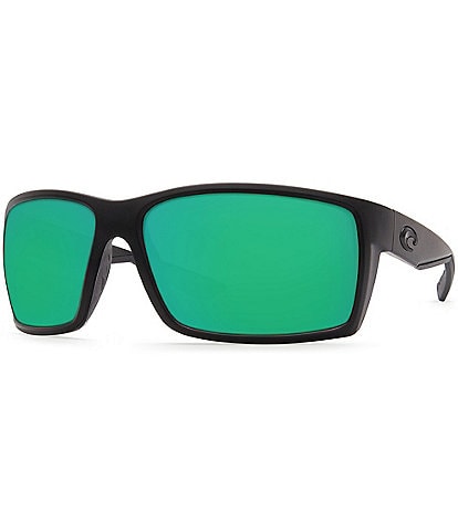 Costa Reefton Blackout Polarized Mirrored Rectangle Sunglasses