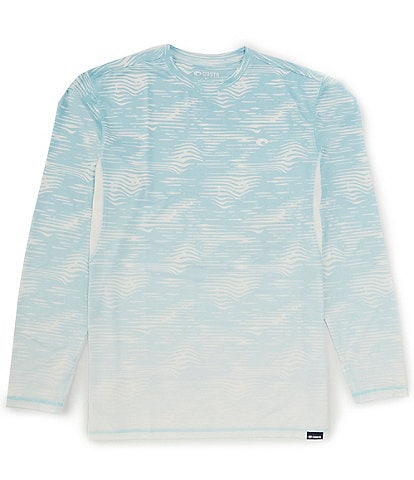 Costa Relaxed Fit Long Sleeve Printed Voyager Ombre T-Shirt
