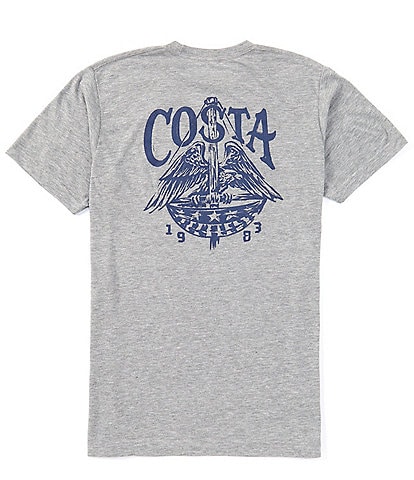Costa Short Sleeve Freedom Eagle Americana Graphic T-Shirt
