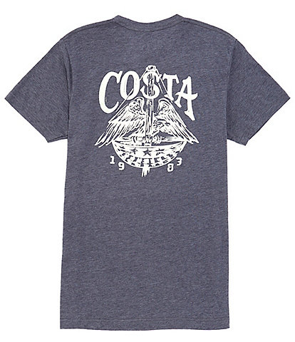 Costa Short Sleeve Freedom Eagle Americana Graphic T-Shirt