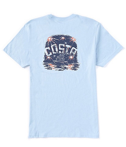 Costa Short Sleeve Freedom Fireworks Americana T-Shirt