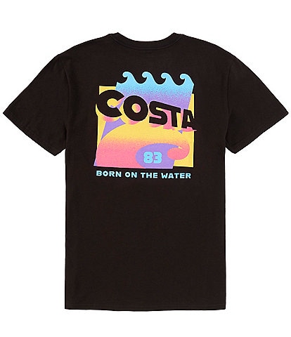 Costa Short Sleeve Gnarly Wave Graphic T-Shirt