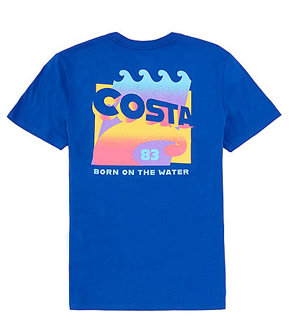 Costa Short Sleeve Gnarly Wave Graphic T-Shirt