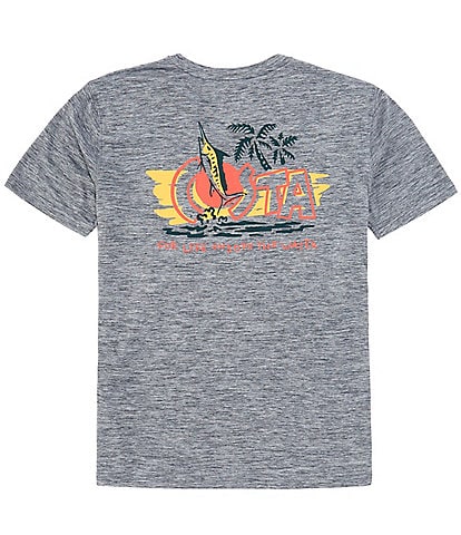 Costa Short Sleeve Tech Gnarly Marlin Graphic T-Shirt