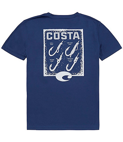 Costa Short Sleeve Tech How To Hooks Graphic T-Shirt