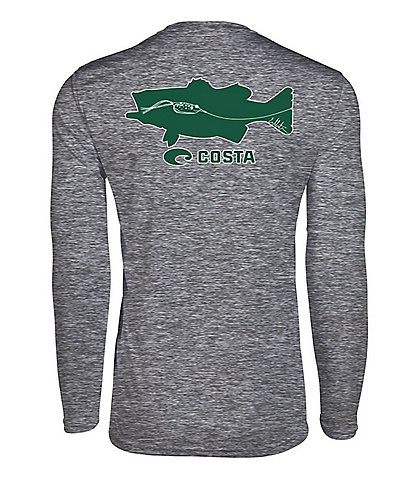 Costa Tech Lure Bass Long-Sleeve UPF Rashguard T-Shirt