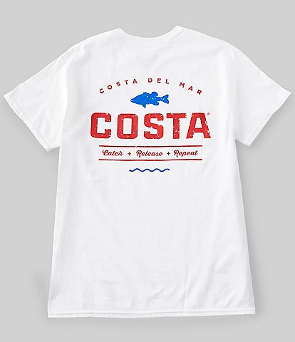 Costa Men's Topwater Short-Sleeve Crewneck Graphic T-Shirt