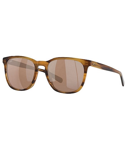 Costa Unisex 6S2002 53mm Square Polarized Sunglasses