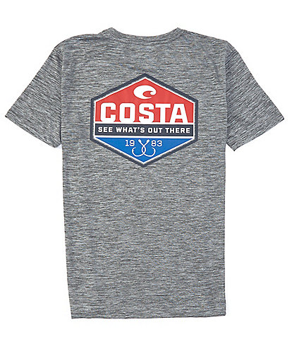 Costa Wave Short-Sleeve Solid Graphic Tee