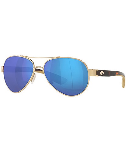 Blue Women's Aviator Sunglasses