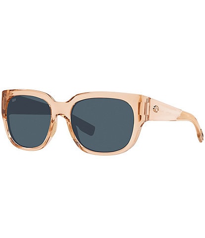 Costa Women's 6S9019 Waterwoman 55mm Square Polarized Sunglasses