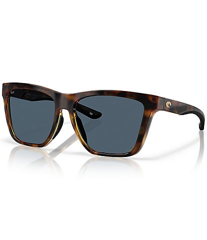 Costa Women's 6S9122 Panga II 57mm Tortoise Rectangle Polarized Sunglasses