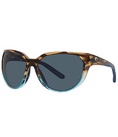 Costa Women's Mayfly 58mm Round Sunglasses