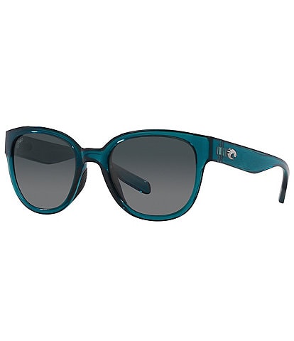 Costa Women's Salina 53mm Rectangular Polarized Sunglasses