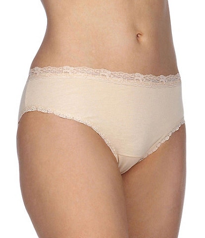 Cotillion Cotton Lace-Trim Bikini Panty