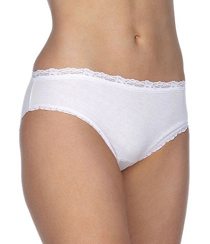 Cotillion Cotton Lace-Trim Bikini Panty