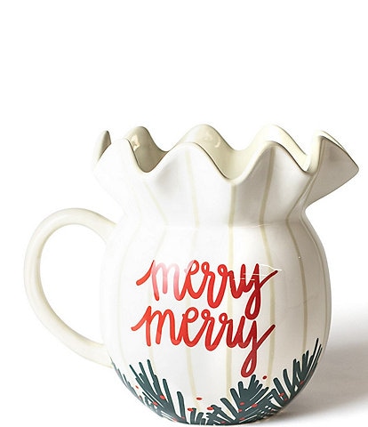 Coton Colors Balsam and Berry Holly Ruffle Pitcher