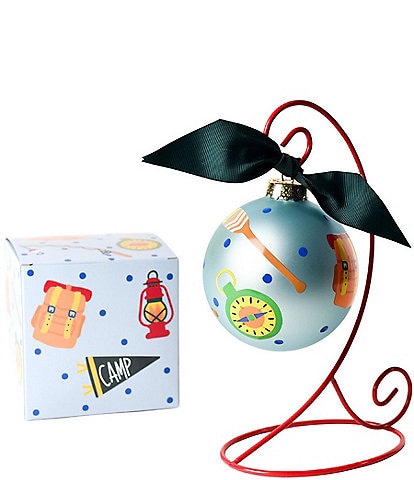 Coton Colors Camp Glass Ornament With Stand