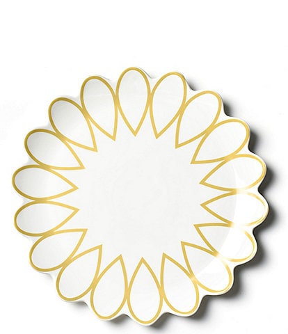 Coton Colors Deco Gold Scallop 13" Round Platter