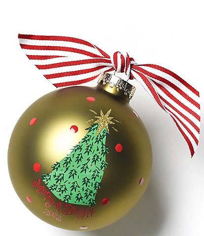 Coton Colors Dillard's Exclusive Fir Tree 2023 Glass Ornament