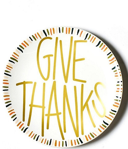 Coton Colors Dusk Give Thanks Salad Plates, Set of 4