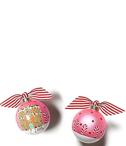 Coton Colors Gingerbread House 2026 Glass Ornament