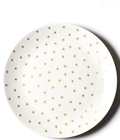 Coton Colors Gold Star 11" Dinner Plates, Set of 4