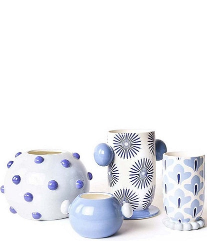 Coton Colors Iris Blue Collection Vases, 4-Piece Set