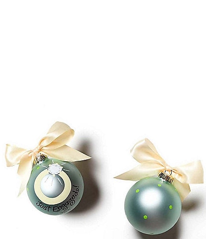 Coton Colors Just Engaged 2026 Glass Ornament
