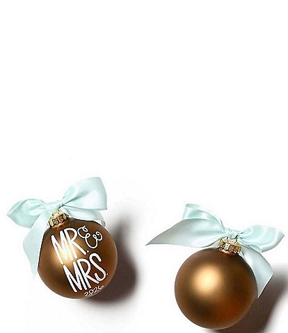 Coton Colors Mr. & Mrs. 2026 Glass Ornament