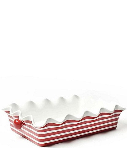 Coton Colors Red Stripe Casserole Dish, 14#double;