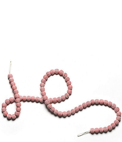 Coton Colors Red Stripe Sphere Garland